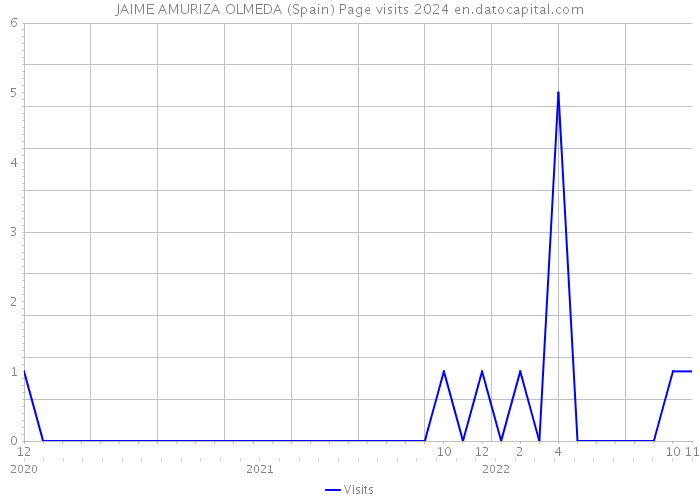JAIME AMURIZA OLMEDA (Spain) Page visits 2024 