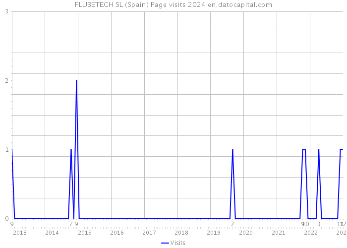 FLUBETECH SL (Spain) Page visits 2024 