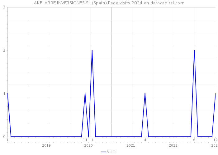 AKELARRE INVERSIONES SL (Spain) Page visits 2024 