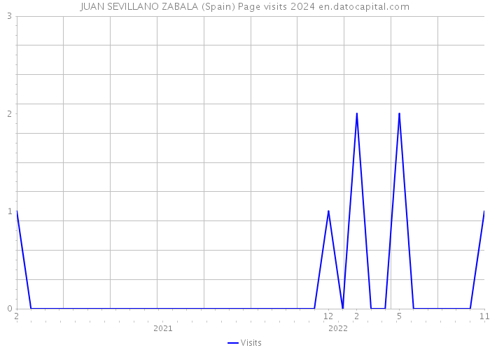 JUAN SEVILLANO ZABALA (Spain) Page visits 2024 