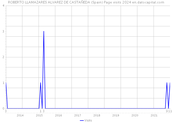 ROBERTO LLAMAZARES ALVAREZ DE CASTAÑEDA (Spain) Page visits 2024 