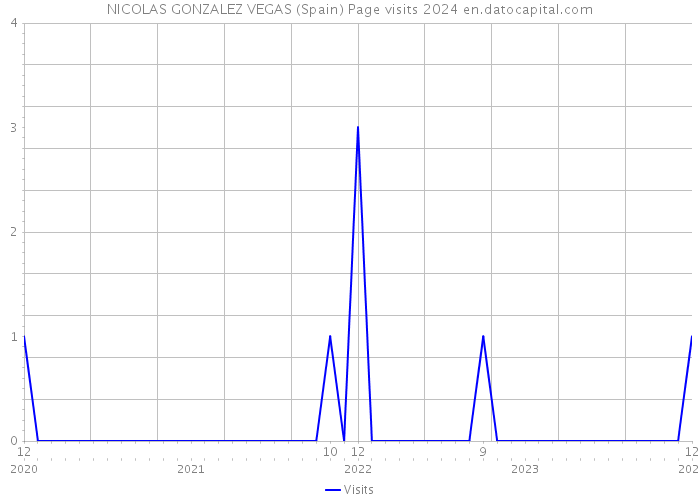 NICOLAS GONZALEZ VEGAS (Spain) Page visits 2024 