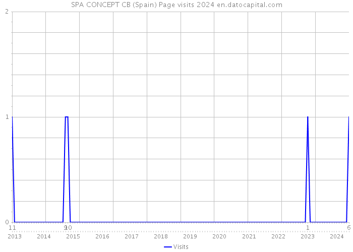 SPA CONCEPT CB (Spain) Page visits 2024 