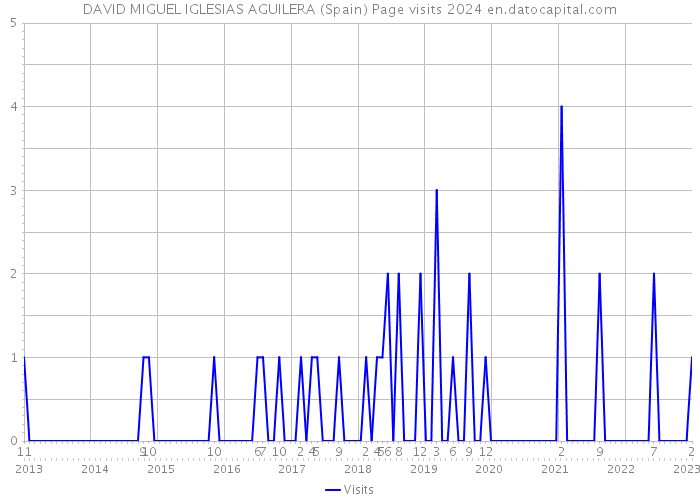 DAVID MIGUEL IGLESIAS AGUILERA (Spain) Page visits 2024 