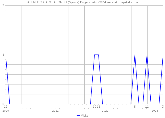 ALFREDO CARO ALONSO (Spain) Page visits 2024 