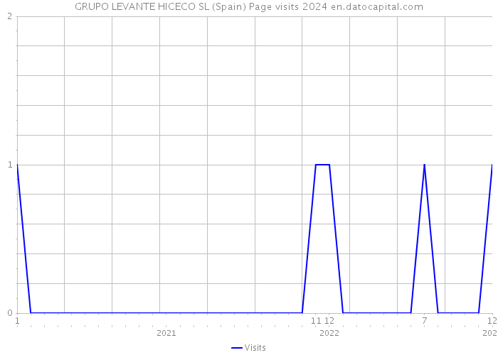 GRUPO LEVANTE HICECO SL (Spain) Page visits 2024 