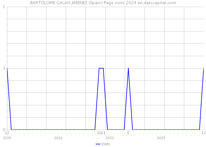 BARTOLOME GALAN JIMENEZ (Spain) Page visits 2024 