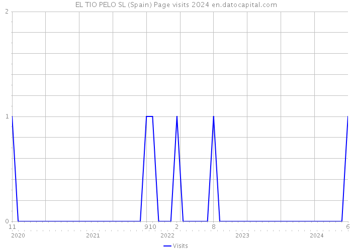 EL TIO PELO SL (Spain) Page visits 2024 