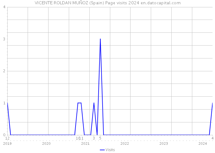 VICENTE ROLDAN MUÑOZ (Spain) Page visits 2024 