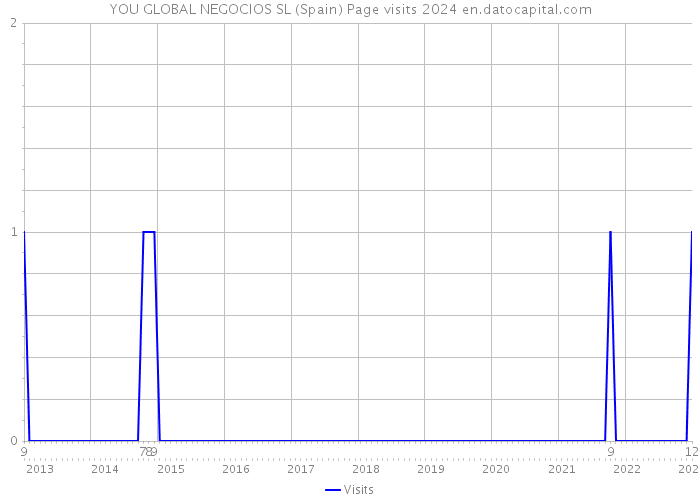 YOU GLOBAL NEGOCIOS SL (Spain) Page visits 2024 