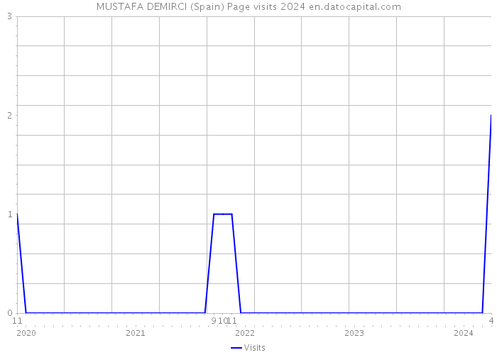 MUSTAFA DEMIRCI (Spain) Page visits 2024 