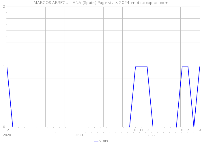 MARCOS ARREGUI LANA (Spain) Page visits 2024 