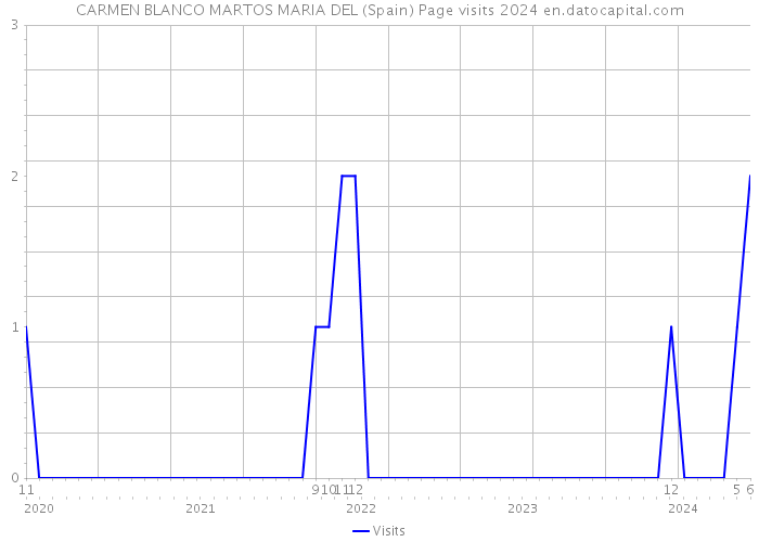 CARMEN BLANCO MARTOS MARIA DEL (Spain) Page visits 2024 