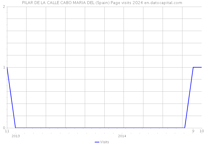 PILAR DE LA CALLE CABO MARIA DEL (Spain) Page visits 2024 