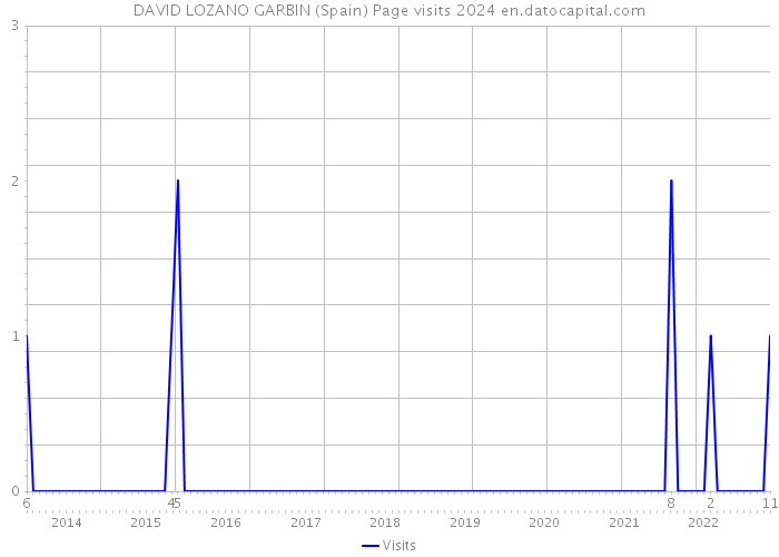 DAVID LOZANO GARBIN (Spain) Page visits 2024 