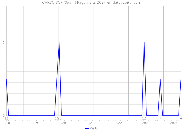 CARSO SCP (Spain) Page visits 2024 