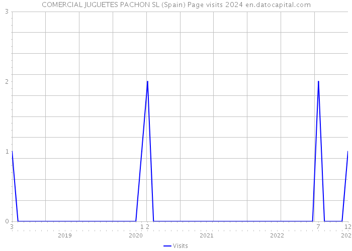 COMERCIAL JUGUETES PACHON SL (Spain) Page visits 2024 