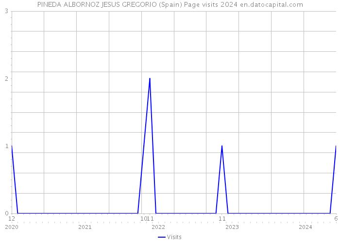 PINEDA ALBORNOZ JESUS GREGORIO (Spain) Page visits 2024 