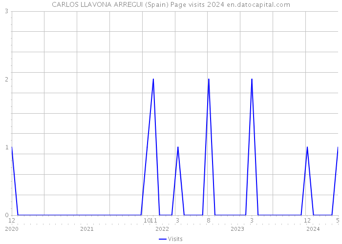 CARLOS LLAVONA ARREGUI (Spain) Page visits 2024 