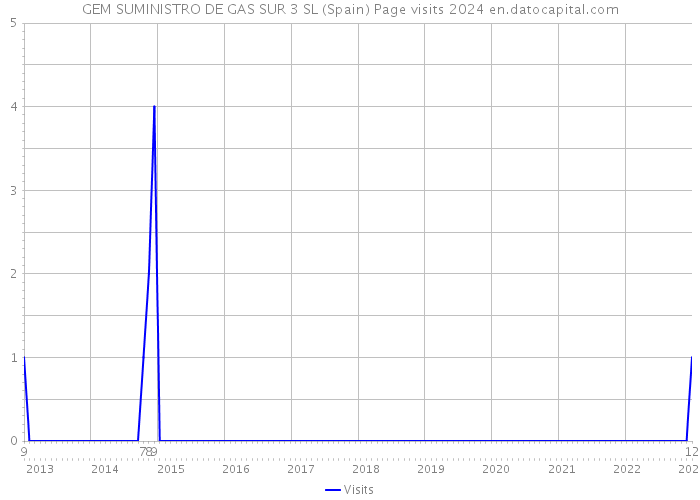 GEM SUMINISTRO DE GAS SUR 3 SL (Spain) Page visits 2024 