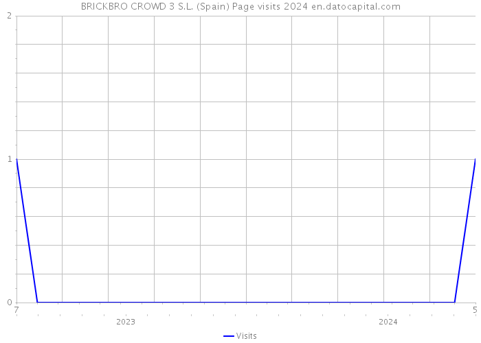 BRICKBRO CROWD 3 S.L. (Spain) Page visits 2024 