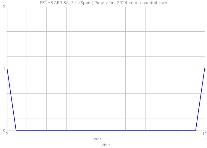 PEÑAS ARRIBA, S.L. (Spain) Page visits 2024 