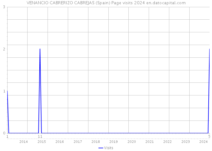 VENANCIO CABRERIZO CABREJAS (Spain) Page visits 2024 