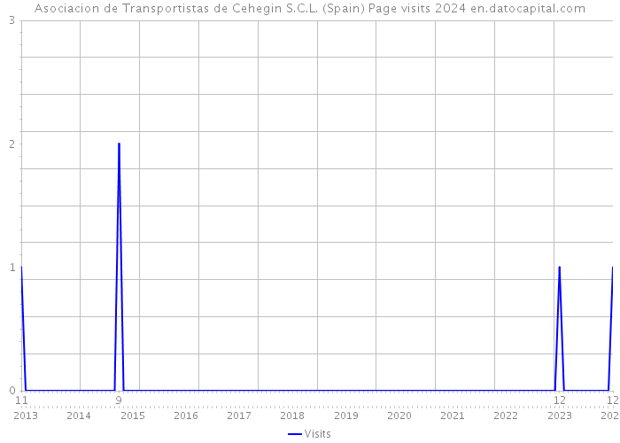Asociacion de Transportistas de Cehegin S.C.L. (Spain) Page visits 2024 