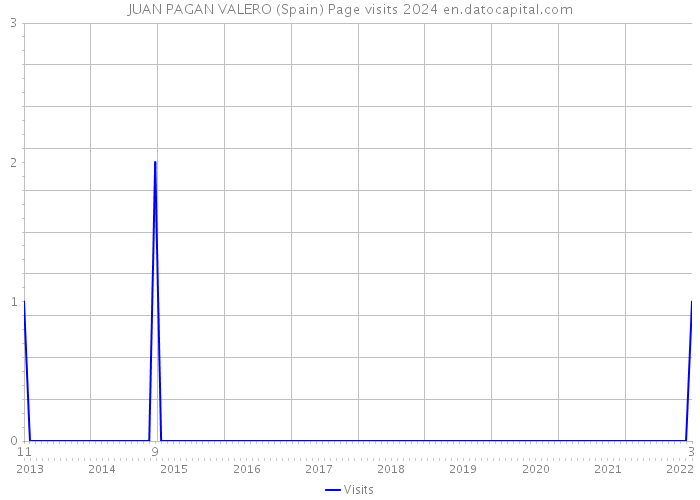 JUAN PAGAN VALERO (Spain) Page visits 2024 