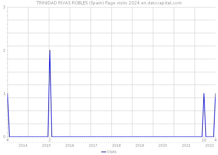 TRINIDAD RIVAS ROBLES (Spain) Page visits 2024 