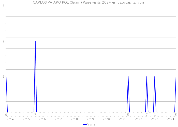 CARLOS PAJARO POL (Spain) Page visits 2024 