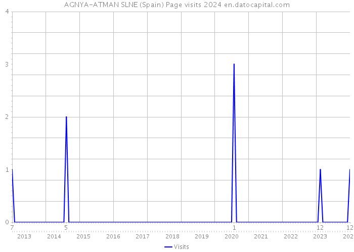 AGNYA-ATMAN SLNE (Spain) Page visits 2024 