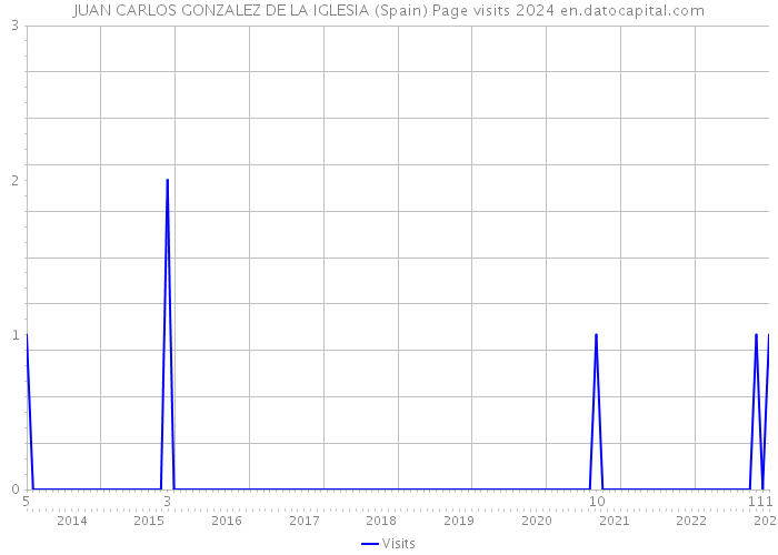 JUAN CARLOS GONZALEZ DE LA IGLESIA (Spain) Page visits 2024 