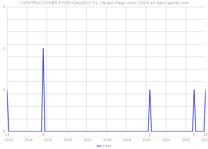 CONSTRUCCIONES AYUD-GALLEGO S.L. (Spain) Page visits 2024 