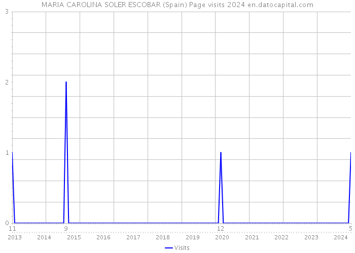 MARIA CAROLINA SOLER ESCOBAR (Spain) Page visits 2024 