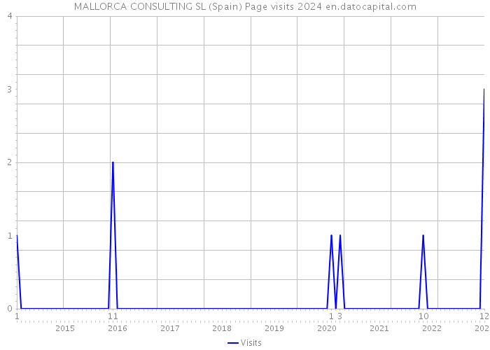 MALLORCA CONSULTING SL (Spain) Page visits 2024 