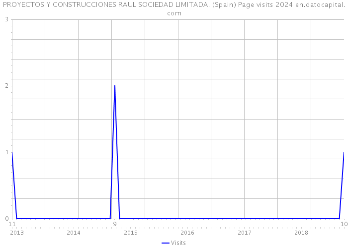 PROYECTOS Y CONSTRUCCIONES RAUL SOCIEDAD LIMITADA. (Spain) Page visits 2024 