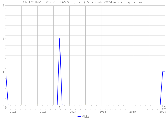 GRUPO INVERSOR VERITAS S.L. (Spain) Page visits 2024 