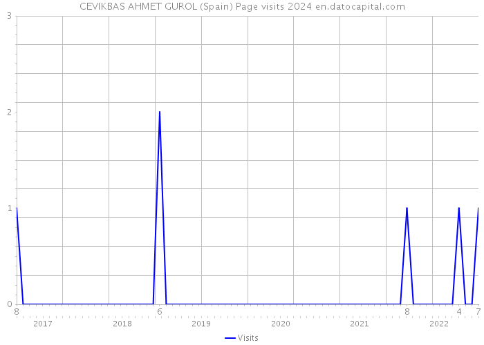 CEVIKBAS AHMET GUROL (Spain) Page visits 2024 