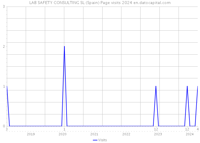 LAB SAFETY CONSULTING SL (Spain) Page visits 2024 