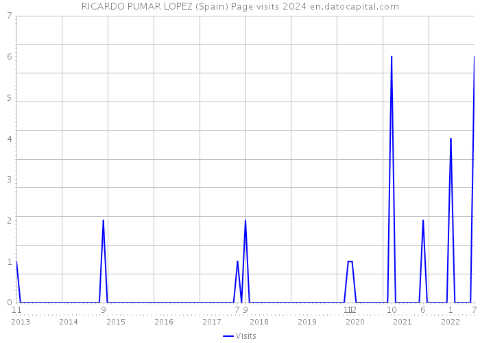 RICARDO PUMAR LOPEZ (Spain) Page visits 2024 
