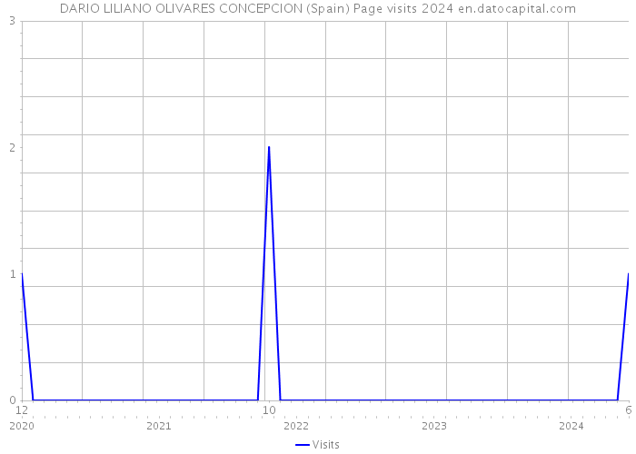 DARIO LILIANO OLIVARES CONCEPCION (Spain) Page visits 2024 