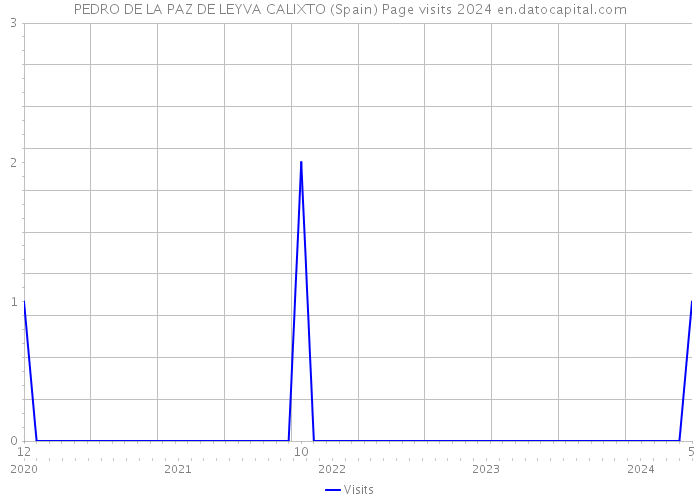 PEDRO DE LA PAZ DE LEYVA CALIXTO (Spain) Page visits 2024 