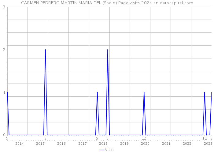 CARMEN PEDRERO MARTIN MARIA DEL (Spain) Page visits 2024 