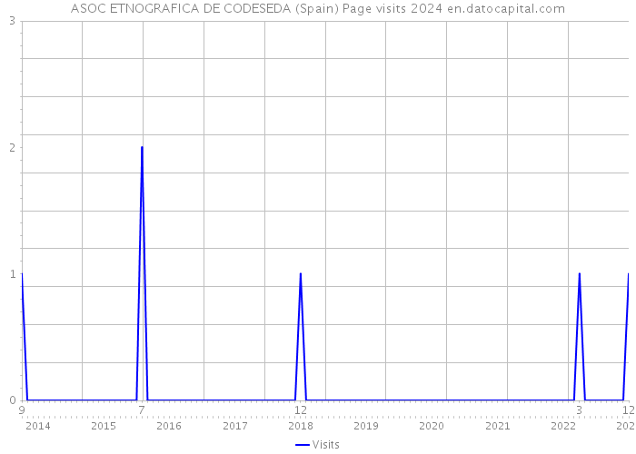 ASOC ETNOGRAFICA DE CODESEDA (Spain) Page visits 2024 