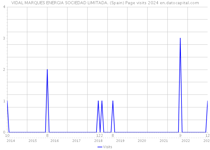 VIDAL MARQUES ENERGIA SOCIEDAD LIMITADA. (Spain) Page visits 2024 