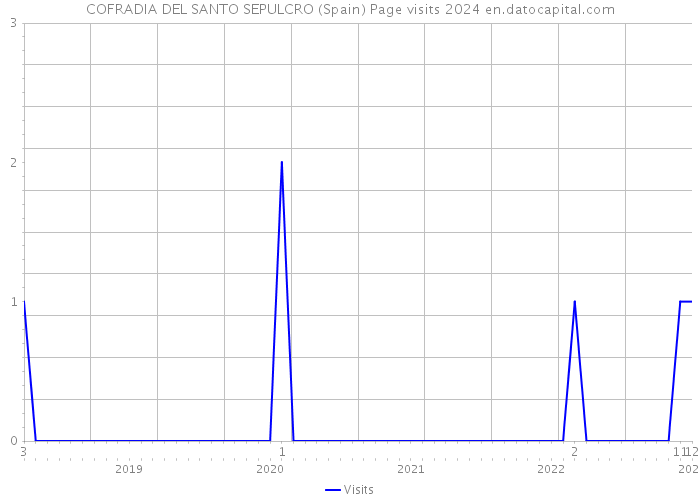 COFRADIA DEL SANTO SEPULCRO (Spain) Page visits 2024 