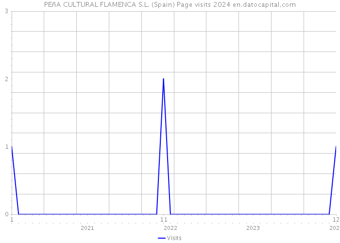 PEñA CULTURAL FLAMENCA S.L. (Spain) Page visits 2024 