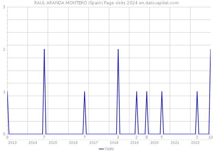 RAUL ARANDA MONTERO (Spain) Page visits 2024 