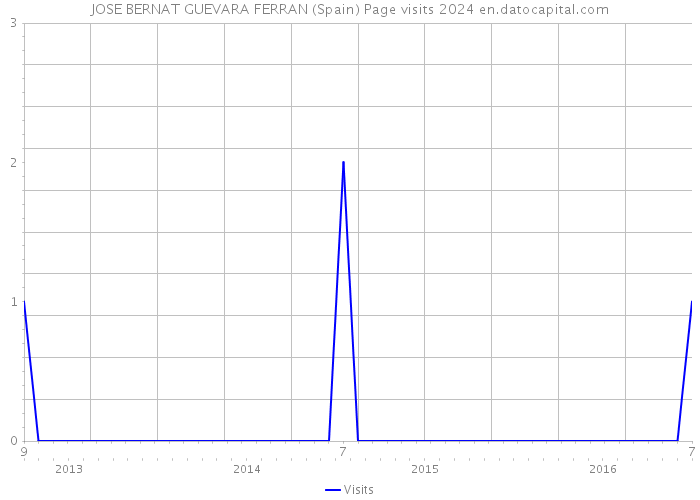 JOSE BERNAT GUEVARA FERRAN (Spain) Page visits 2024 